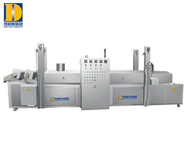 網(wǎng)帶式油炸流水線（電、導(dǎo)熱油）